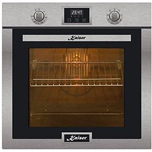 Kaiser Olan Kaiser forno da incasso "EH 6323", autosufficiente, acciaio inox, autopulente, spiedo rotante, forno elettrico, 10 funzioni, funzione pizza, 79 L