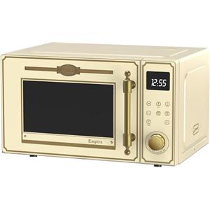 Kaiser Empire M 2530 - Forno a microonde in stile retrò, 25 l, con griglia ad aria calda, 25 funzioni