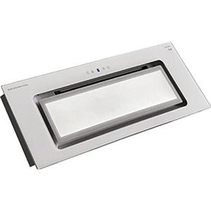 Kaiser Cappa da soffitto EA 546 W Eco, Modulo di ventilazione, Bianco vetro, Cappa aspirante da incasso 52 cm, 600 m³/h, LED