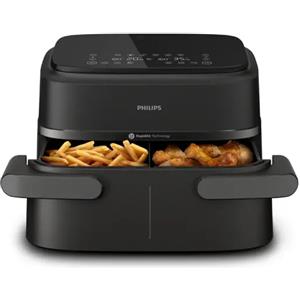 Philips Airfryer Serie 1000 - Friggitrice ad Aria 7.1L con Cestello Flexi, Doppia Resistenza e 10 Modalità di Cottura