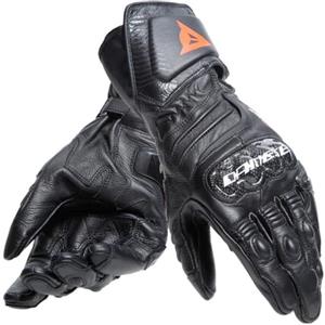 DAINESE - Carbon 4 Long Leather Gloves, Guanto Moto Lungo in Pelle, con Protezioni delle Nocche in Carbonio