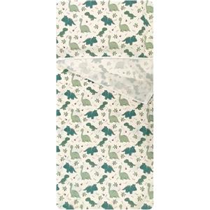 Panini Tessuti Sacco nanna Estivo Asilo per Bimbo e Bimba da 2 a 6 Anni - Tessuto 100% Cotone-Copertina Asilo-Dinosauri