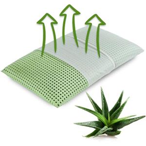 Il Gruppone Passione Casa Guanciale In Memory Foam Microforato Profumato Aromaterapia Cuscino Letto Saponetta Prodotto Italiano Traspirante Sfoderabile Colorato Anallergico - Aloe