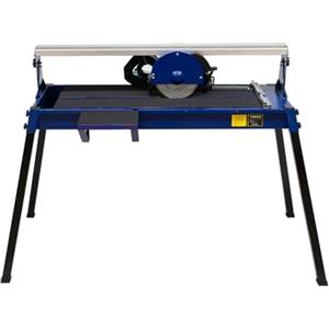 T-Mech Tagliapiastrelle Professionale Elettrico Taglia Piastrelle Raffreddato ad Acqua Girevole ad Angolo 45° per Lato con 2 lame Diamantate Motore Induzione 800W 720mm