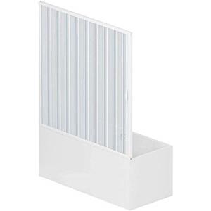 ROLLPLAST PINTO Porta doccia sopravasca 150 CM in PVC mod. Nina con apertura laterale Bianco Pastello