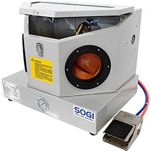 SOGI S-30 Sabbiatrice da banco professionale da 32 L - cabina di sabbiatura 410x310x195 mm - con accessori