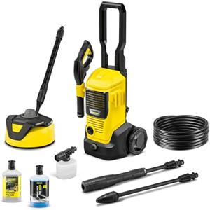 Kärcher Idropulitrice K 4 FJ Home, pressione: max. 130 bar, portata: 420 l/h, superficie: 30 m²/h, filtro acqua, peso: 5,7 kg, pistola ad alta pressione, ugello rotante e per schiuma, kit per la casa