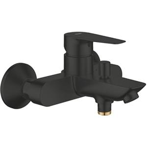 GROHE Start Edge - Miscelatore Vasca/Doccia a Vista con Deviatore Automatico (Montaggio a Parete, Cartuccia Ceramica 35 mm, Valvola di Non Ritorno Integrata), Nero Opaco, 24118431