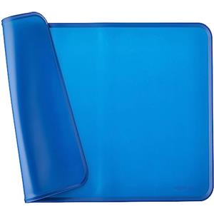 Amazon Basics tappetino sottociotola per animali domestici, impermeabile, in silicone - 61 x 41 cm, Blu, Tinta unita