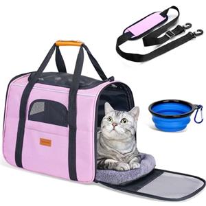 morpilot Trasportino per Cani e Gatti, Morpilot Gabbietta Morbida per Animali Domestici, Borsa portabile o a Tracolla in Tessuto da Trasporto Confortevole, Borsa Ripiegabile Viaggio Sull' Aereo