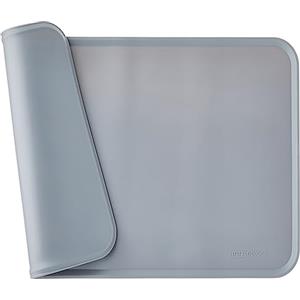 Amazon Basics tappetino sottociotola per animali domestici, impermeabile, in silicone - 47 x 29 cm, Grigio, Tinta unita