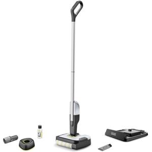 KÄRCHER Lavapavimenti FC 2-4 Cordless+Batteria 4V intercambiabile, 3in1 Lava e rimuove ogni tipo di sporco,adatta a tutti i pavimenti, 70 m² a ricarica, doppio Serbatoio, PetFriendly, Pulito NoStop
