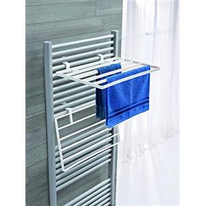 Jumbo 2 Stendibiancheria per Termosifone Scaldasalviette da Bagno, 100% Polipropilene, 3 metri di Stenditura, 51x36 cm, Portata 5kg