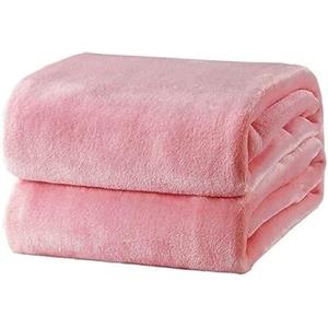 Corredocasa Plaid in Pile Extra Morbido e Soffice con Elegante Trama Scozzese Made in Italy - Leggero e Confortevole - Coperta Perfetta per Divano, Letto (Rosa, Singolo 130x160)