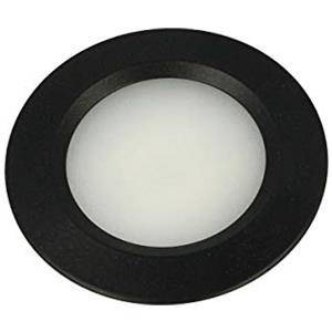 LEDLUX Mini Faretto Led Da Incasso Rotondo 3W AC/DC 12V DC 24V Foro 50mm (Nero, 6000K)