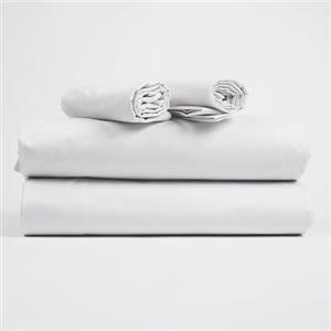 Corredocasa Lenzuola Completo Made in Italy - 100% Cotone Percalle con 3 Volant Eleganti - Set Letto Matrimoniale con Federe Disponibile in Tinta Unita o a Fantasia (Bianco, Singolo)