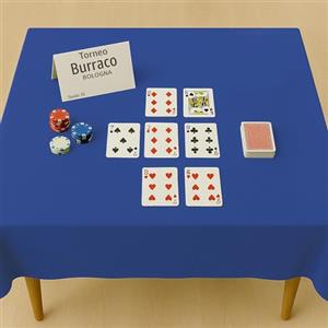 Byour3 - Panno Blu Per Tavolo Da Gioco - Quadrato Rettangolare Carte Poker Torneo Burraco Copritavolo Tombola Natalizia Giochi Da Tavola Mollettone Proteggi Tavolo Biliardo (4 posti 145x145cm)