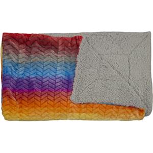 BIANCHERIAWEB Plaid retro agnellato multicolor coperta divano inverno caldo sherpa elliccetta colorato