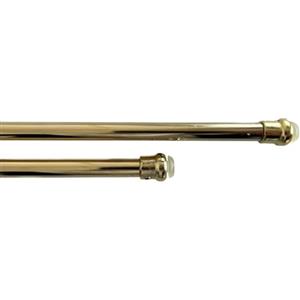 BIANCHERIAWEB Bacchette Tende A Pressione Bastone Tenda Estensibile Astina con Molla 50-70 Oro