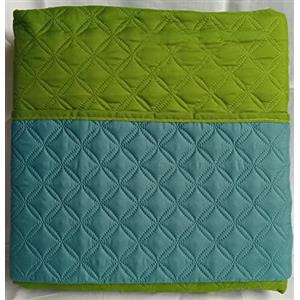 Corredocasa Copriletto Matrimoniale Trapuntato Double Face, Made in Italy - Trapunta Primaverile/Estiva in Morbida Microfibra - Trapuntino Bicolore disponibile in Vari Colori - 250x240 cm (Verde Petrolio/Verde)