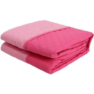 Corredocasa Copriletto Matrimoniale Trapuntato Double Face, Made in Italy - Trapunta Primaverile/Estiva in Morbida Microfibra - Trapuntino Bicolore disponibile in Vari Colori - 250x240 cm (Fucsia/Rosa)