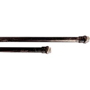 BIANCHERIAWEB Bacchette Tende A Pressione Bastone Tenda Estensibile Astina con Molla 50-70 Nero-Rame