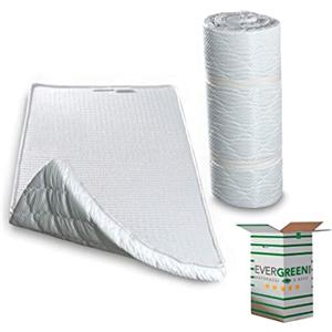 EVERGREENWEB MATERASSI & BEDS EVERGREENWEB Materasso Singolo 80x195 alto 5cm ARROTOLABILE Salvaspazio, Multiuso, Supporto Ergonomico, Ottimo materasso da Terra per Esercizi del Pavimento, Campeggio, Yoga, Stretching, ABS, Pilates