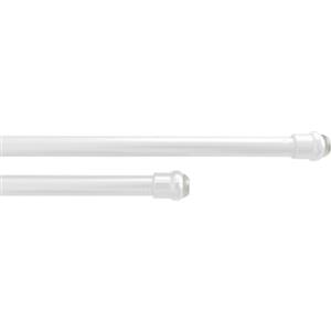 BIANCHERIAWEB Bacchette Tende A Pressione Bastone Tenda Estensibile Astina con Molla 50-70 Bianco