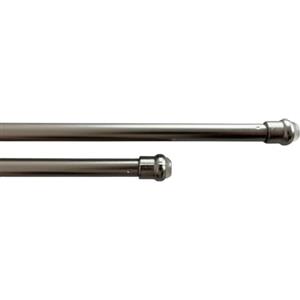 BIANCHERIAWEB Bacchette Tende A Pressione Bastone Tenda Estensibile Astina con Molla 60-80 Nickel