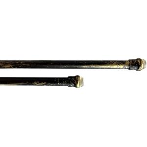 BIANCHERIAWEB Bacchette Tende A Pressione Bastone Tenda Estensibile Astina con Molla 40-60 Nero-Oro