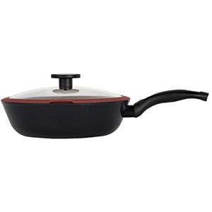 CLASSE ITALY, Linea TUSCANY, Wok cm 28 - Antiaderente naturale a 5 strati, alta resistenza, senza PTFE, PFOA, PIOMBO, CADMIO, per Induzione e Fiamma