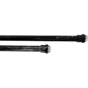 BIANCHERIAWEB Bacchette Tende A Pressione Bastone Tenda Estensibile Astina con Molla 40-60 Nero-Argento
