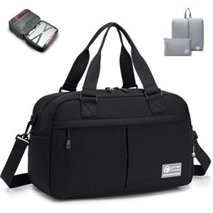 SPAHER Espandibile Borsone da Viaggio 40x20x25cm Ryanair a 40x30x25 Eurowings Bagaglio a Mano Borsone Palestra Sportiva 20L Donna Uomo Impermeabile Borsa da Viaggio Fitness con Borse da Scarpe