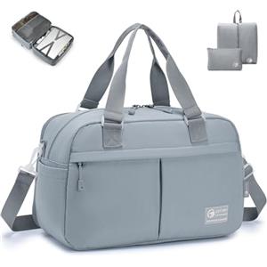SPAHER Espandibile Borsone da Viaggio 40x20x25cm Ryanair a 40x30x25 Eurowings Bagaglio a Mano Borsone Palestra Sportiva 20L Donna Uomo Impermeabile Borsa da Viaggio Fitness con Borse da Scarpe