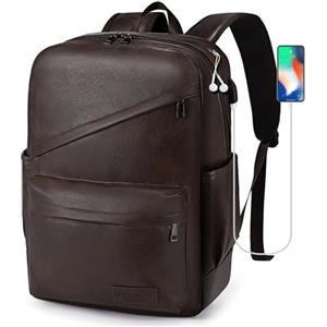 SPAHER Zaino da Viaggio Pelle Aereo 40x30x20 Wizzair Zaino Porta PC 15,6 Pollici con Porta di Ricarica USB Piccolo Zaini da Cabina Lavoro Ufficio Donna Uomo 25L Bagaglio a Mano Travel Backpack