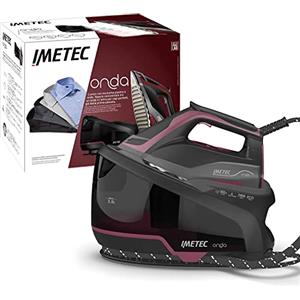 Imetec Onda P2 Ferro da Stiro Generatore di Vapore, Piastra a Onde Scorrevole Brevettata, 2400W, Colpo Vapore 300 g, Serbatoio 2,5L, 3 Filtri con Ioni di Argento, Tecnologia No Stop Vapor
