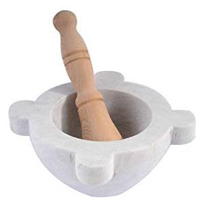 MACHIERALDO Mortaio Machx in marmo con pestello legno 20 [MACHX]