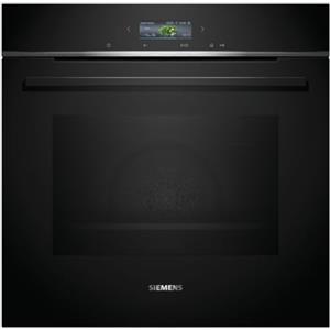 Siemens HB734G1B1, iQ700 - Forno intelligente da incasso, 60 x 60 cm, Made in Germany, nero, ecoClean & humidClean, autopulente, Air Fry, programmi automatici, touch screen colorato, efficienza