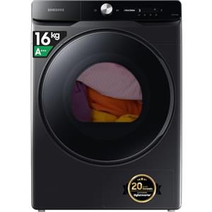 Samsung Asciugatrice DV16DG8600BVU3, 16 kg, Pompa di Calore, Wifi, AI Dry, Programma Igienizzante, Carica Frontale, 68,6L x 98,4H x 84,4P cm