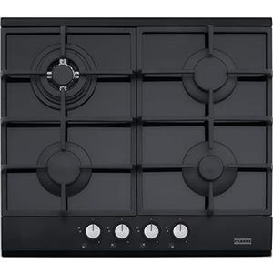 Franke FHNG 604 4G TC BK C Incasso Gas Nero - Piano cottura a gas, Vetro, Nero, 1000 W, 1750 W)