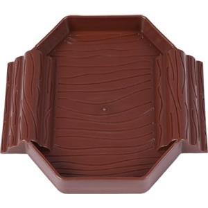 Générique Vaschetta per acqua per tartaruga, bacino da bagno per rettili, bacino 2 in 1, resistente alle macchie per bagno e alimentazione di serpente, tartaruga terrestre, acquario, terrario
