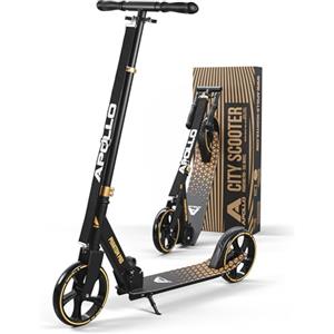 Apollo Phantom Pro City Scooter - Ruote XXL, pieghevole, regolabile in altezza, per adulti, bambini e ragazzi, scooter compatto