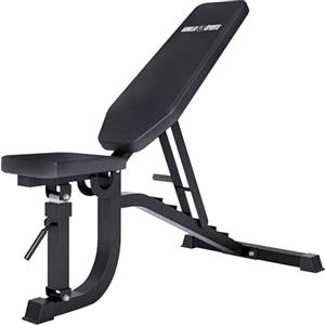 GORILLA SPORTS® Panca da Palestra - Piana o Reclinabile, Schienale Regolabile in 7 Livelli, Sedile Regolabile in 5 Posizioni, Carico Massimo 1462 kg - Panca Pesi, Multifunzione, Fitness, Allenamento