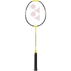 YONEX NANOFLARE 1000 Play - Racchetta da badminton 4U giallo fulmine, alta velocità smash, rigidità media, telaio Aero