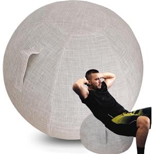 WTZHHK Palla per il Pilates Copertura Applicabile Sedie a Palla per Esercizi Palla da Medica per Fitness Fitball Gravidanza Elegante, Durevole e Confortevole 55cm【Nessuna pallina inclusa】