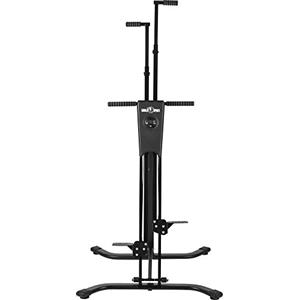 GORILLA SPORTS® Vertical Climber Pieghevole Regolabile, Max 200 kg, Nero