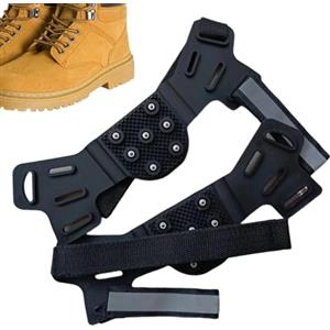 Generic Scarpe per neve e ghiaccio, impugnature per ghiaccio | Scarpe antiscivolo Ghiaccio Grips | Racchette da neve regolabili, picchetti da passeggio per camminare su neve e ghiaccio