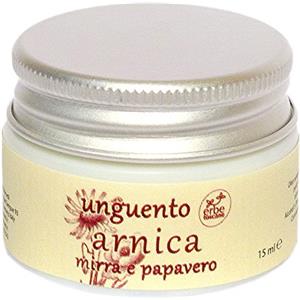 ERBE TOSCANE Unguento BIO ARNICA, MIRRA E PAPAVERO - Puro e Concentrato - ADATTO PRIMA E DOPO L'ATTIVITÀ SPORTIVA -- Prodotto a mano in Toscana (15 ML)