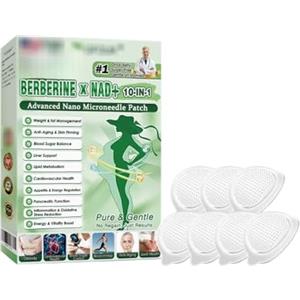 Générique Moringa X Berberine Patch 10 in 1, Patch Nano Microneedle Dimagrante Ingredienti Naturali, Facile da applicare, Invisibile sotto i vestiti, Ideale per Uomo e Donna