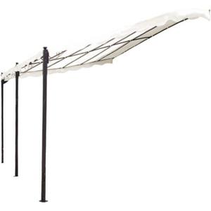 Milani Home Pergola da Giardino Pegasus 3x4m in Acciaio Antracite con Telo in Poliestere